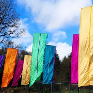 Festivalvlag Zomerse Strepen (3.35m)