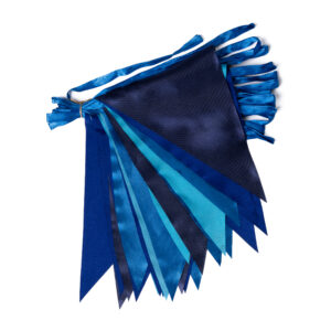 Vlaggenlijn Satijn Blauw (10m)